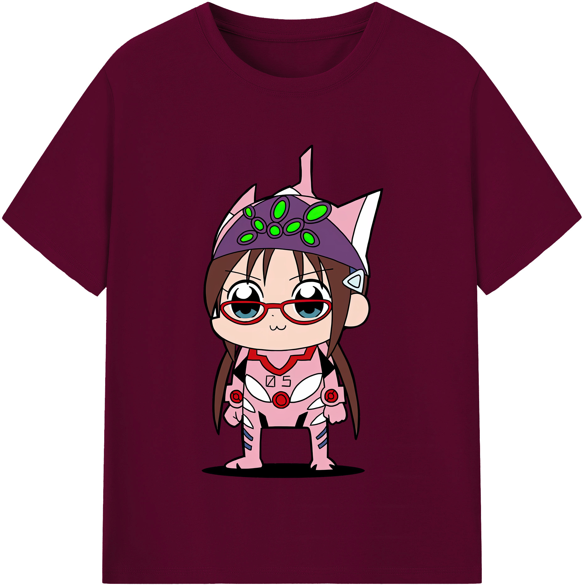 （画像用） EVA 新世紀エヴァンゲリオン レディースカジュアルプリントTシャツ（綿100％）